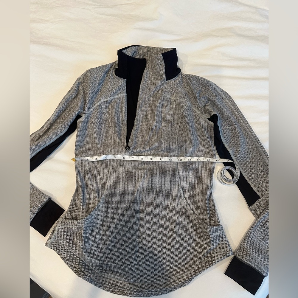 Lululemon Half Zip Tech Pullover Herringbone Size… - image 5